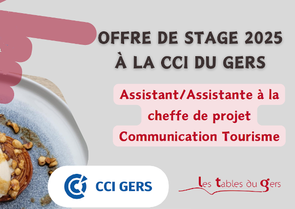 Stage communication marketing Tourisme CCI GERS